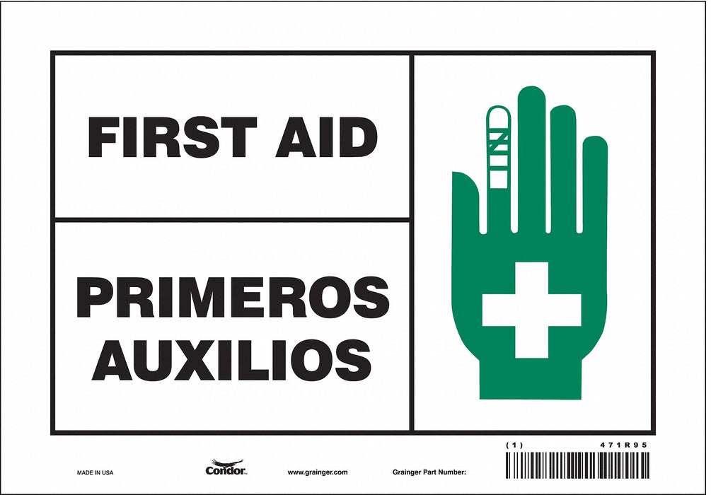 Safety Sign 7 in x 10 in Vinyl