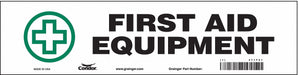 Safety Sign 3 1/2 in x 14 in Vinyl