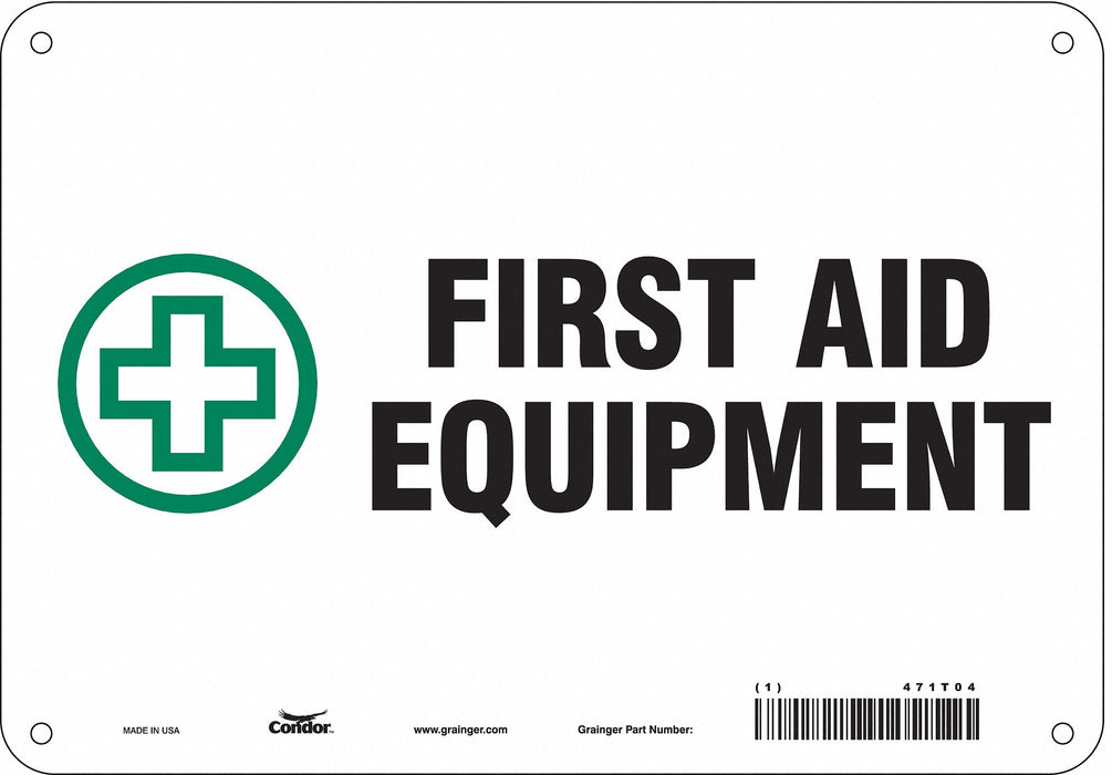 Safety Sign 7 in x 10 in Polyethylene