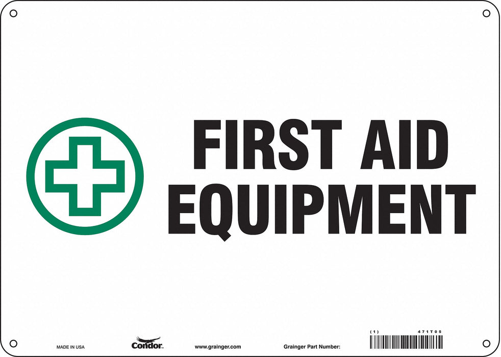 Safety Sign 10 in x 14 in Polyethylene
