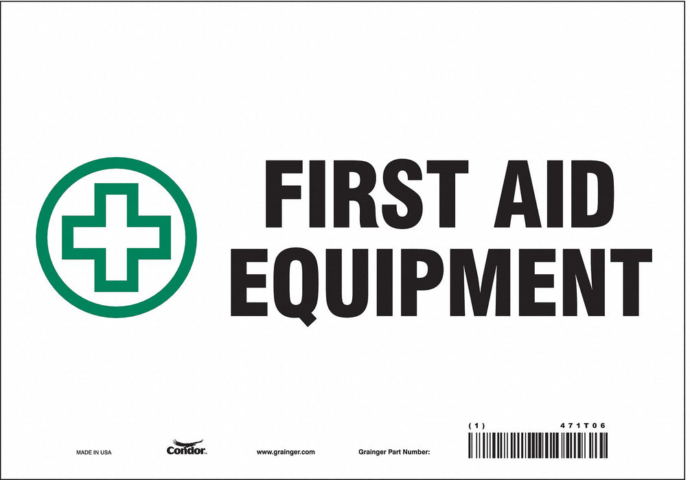 Safety Sign 7 in x 10 in Vinyl
