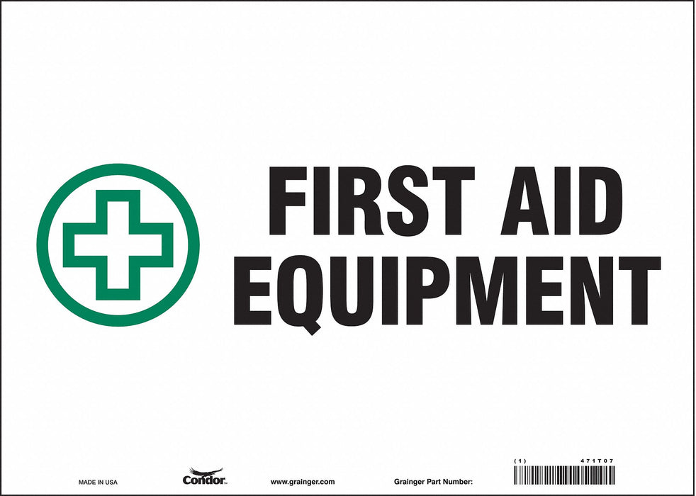 Safety Sign 10 in x 14 in Vinyl