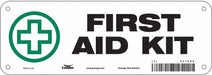 Safety Sign 3 1/2 x 10 in Polyethylene