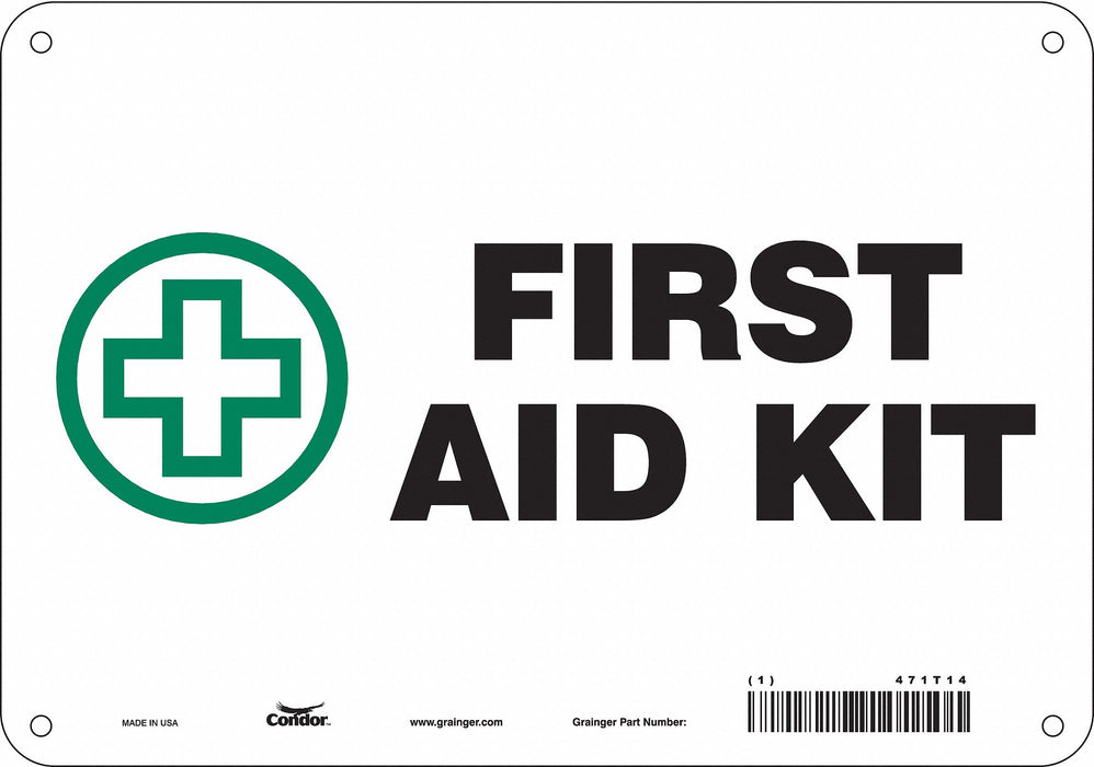 Safety Sign 7 in x 10 in Aluminum