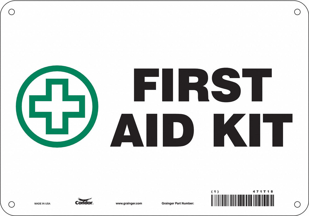 Safety Sign 7 in x 10 in Polyethylene