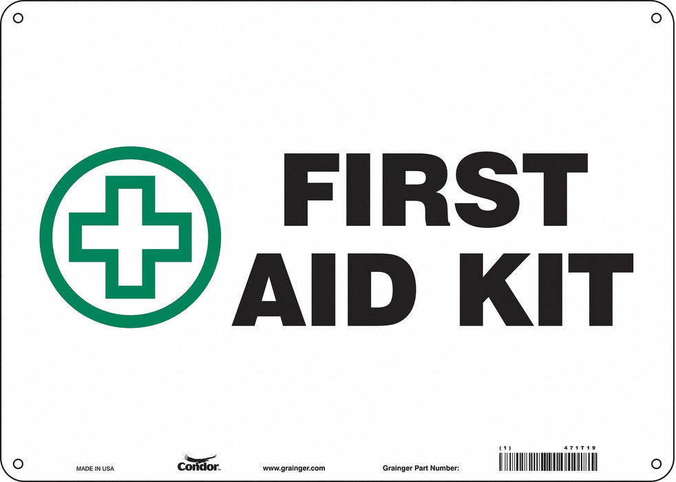 Safety Sign 10 in x 14 in Polyethylene