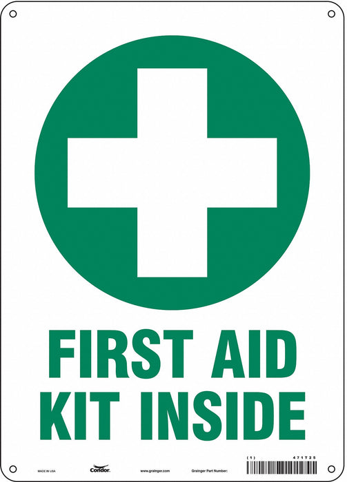Safety Sign 14 in x 10 in Polyethylene
