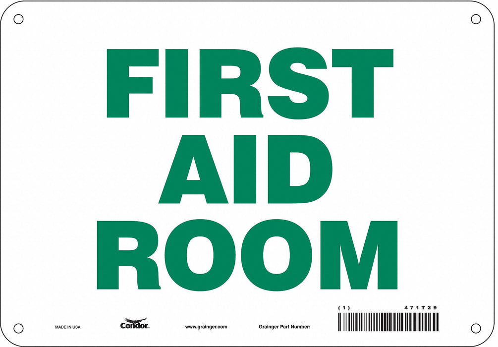 Safety Sign 7 in x 10 in Aluminum