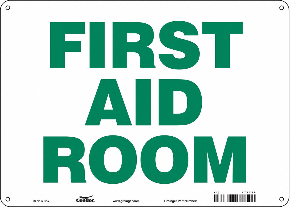 Safety Sign 10 in x 14 in Aluminum