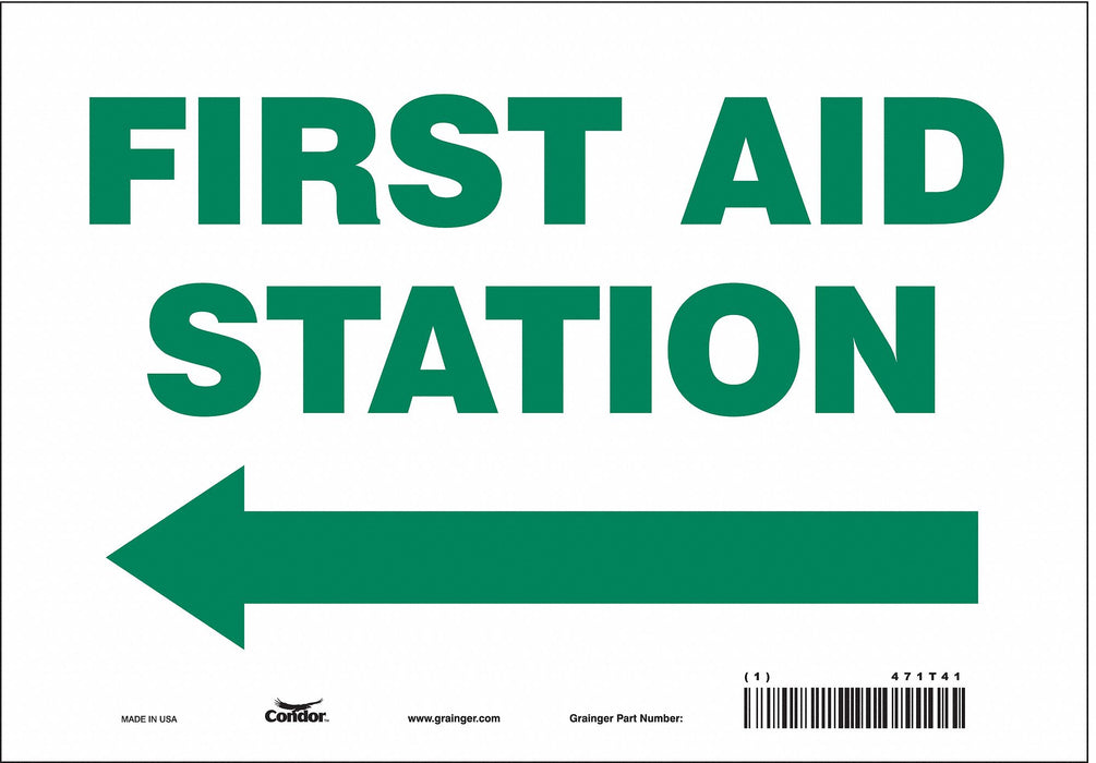 Safety Sign 7 in x 10 in Vinyl