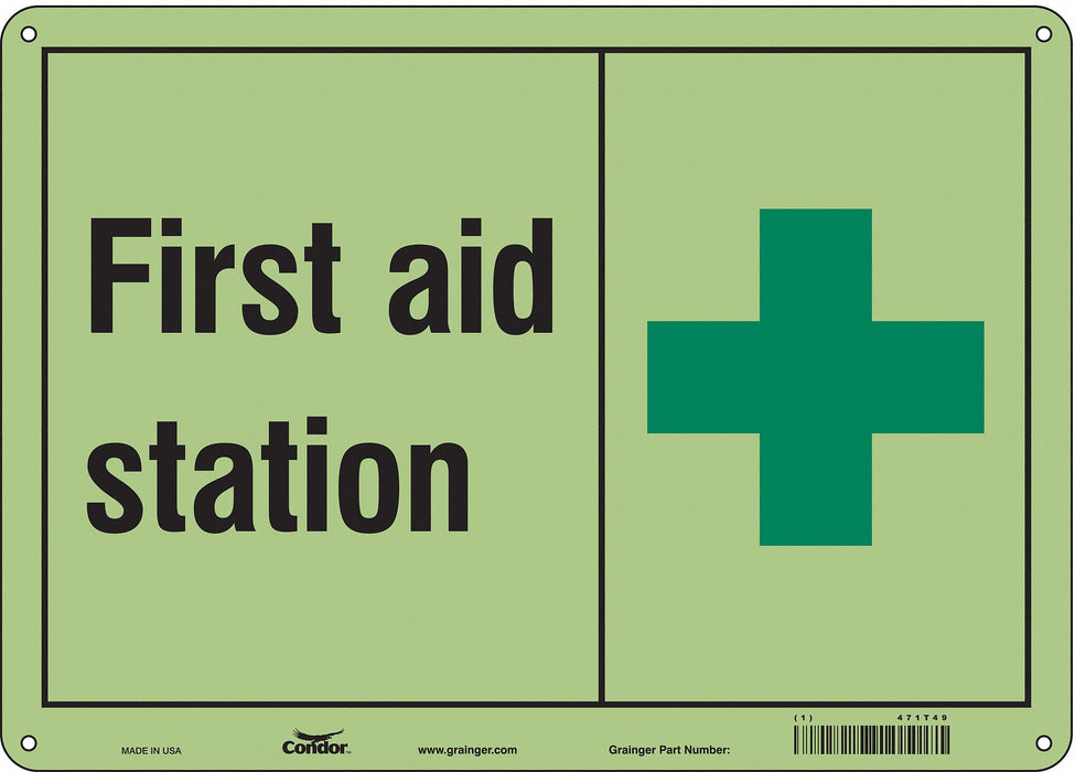 Safety Sign 10 in x 14 in Polyethylene