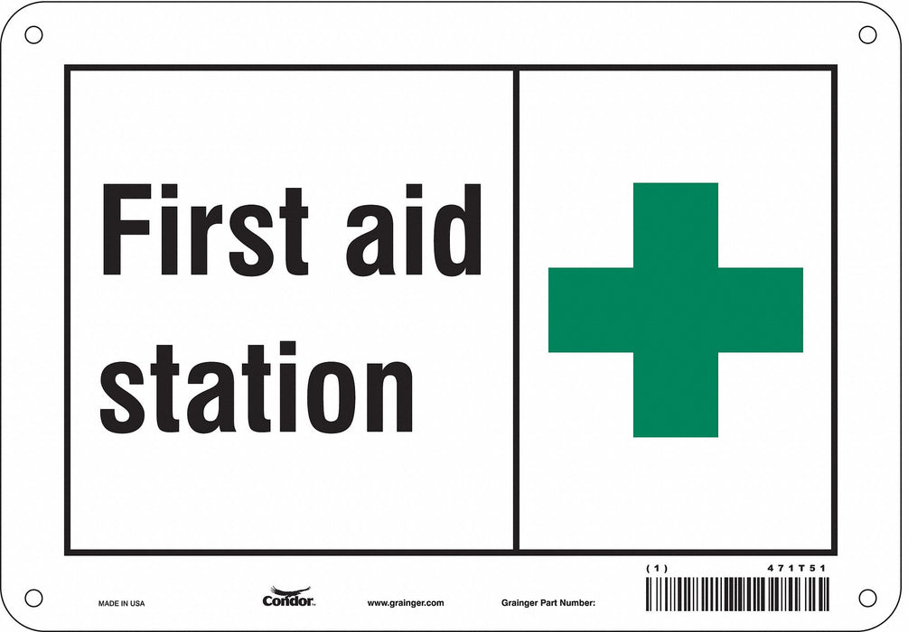 Safety Sign 7 in x 10 in Polyethylene
