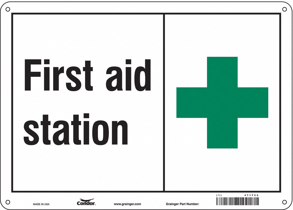Safety Sign 10 in x 14 in Polyethylene