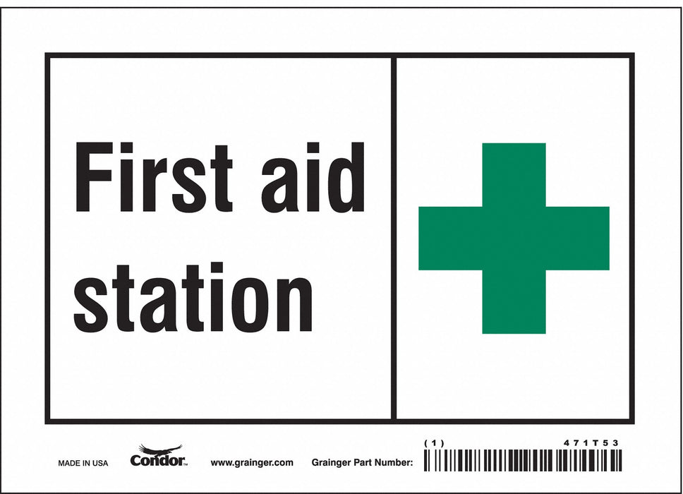 Safety Sign 5 in x 7 in Vinyl