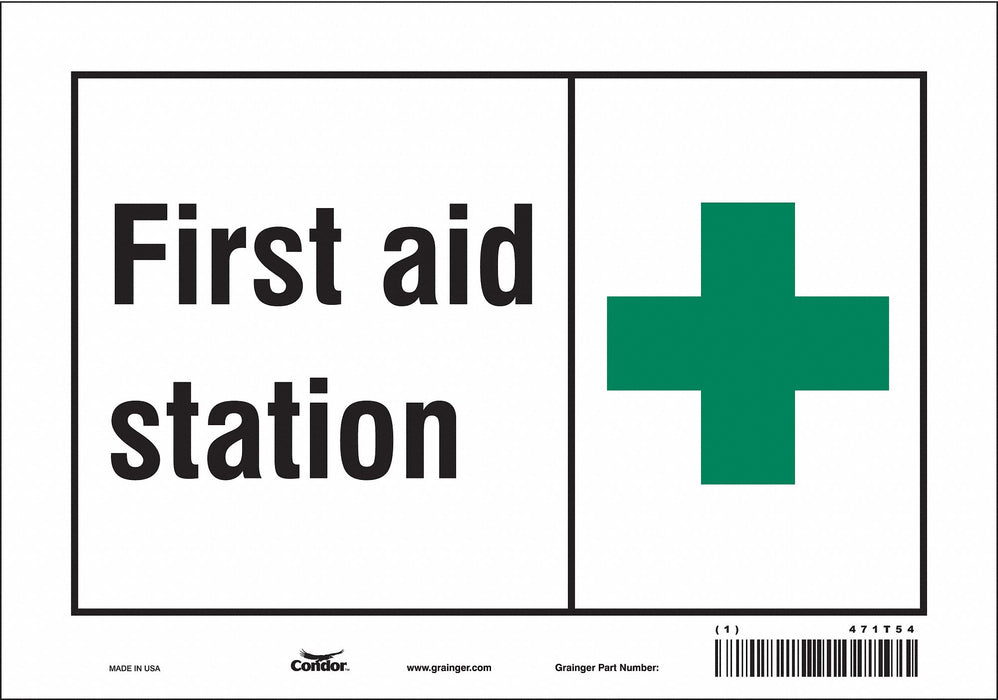 Safety Sign 7 in x 10 in Vinyl