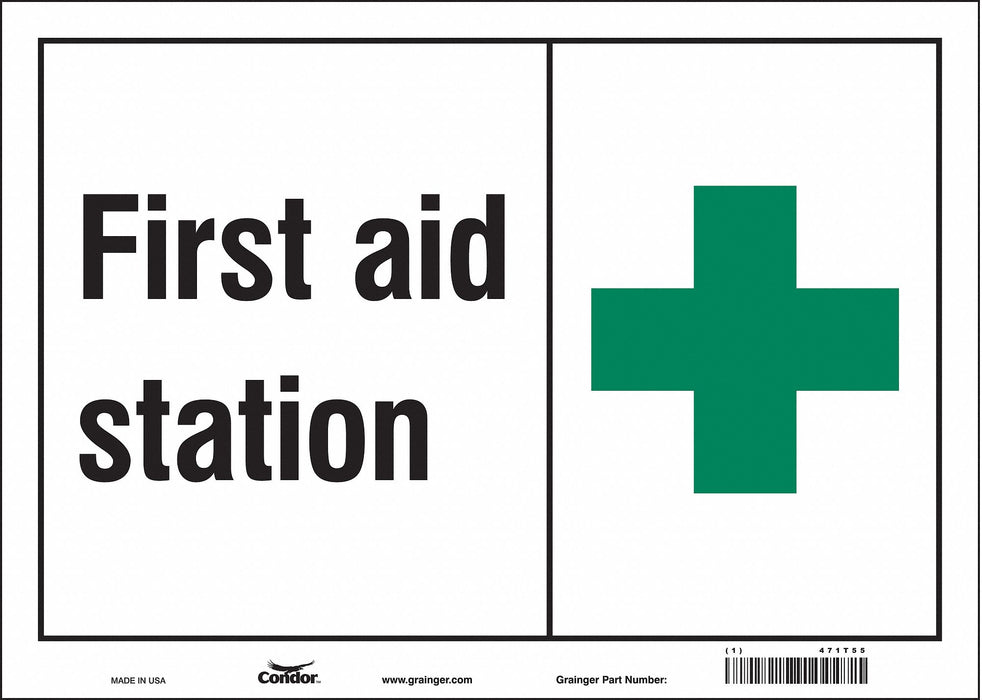 Safety Sign 10 in x 14 in Vinyl
