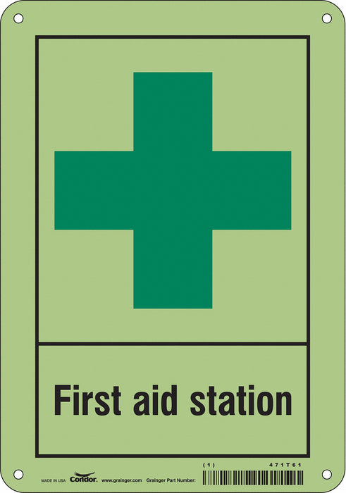 Safety Sign 10 in x 7 in Polyethylene