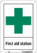 Safety Sign 10 in x 7 in Polyethylene