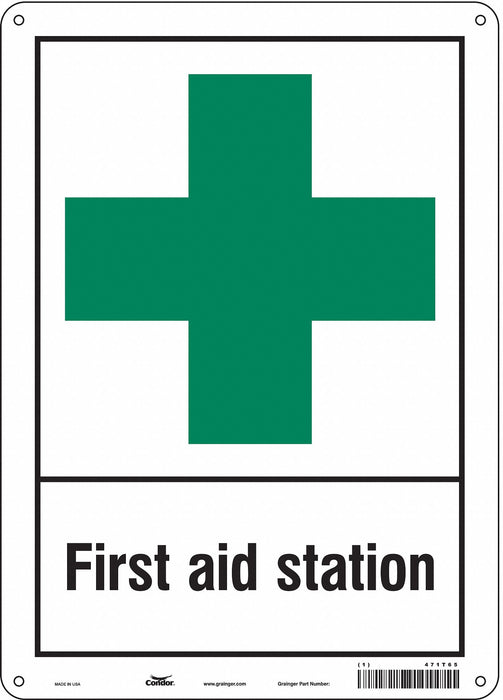 Safety Sign 14 in x 10 in Polyethylene