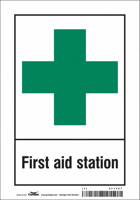 Safety Sign 10 in x 7 in Vinyl
