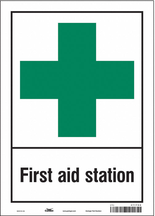 Safety Sign 14 in x 10 in Vinyl