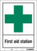 Safety Sign 14 in x 10 in Vinyl