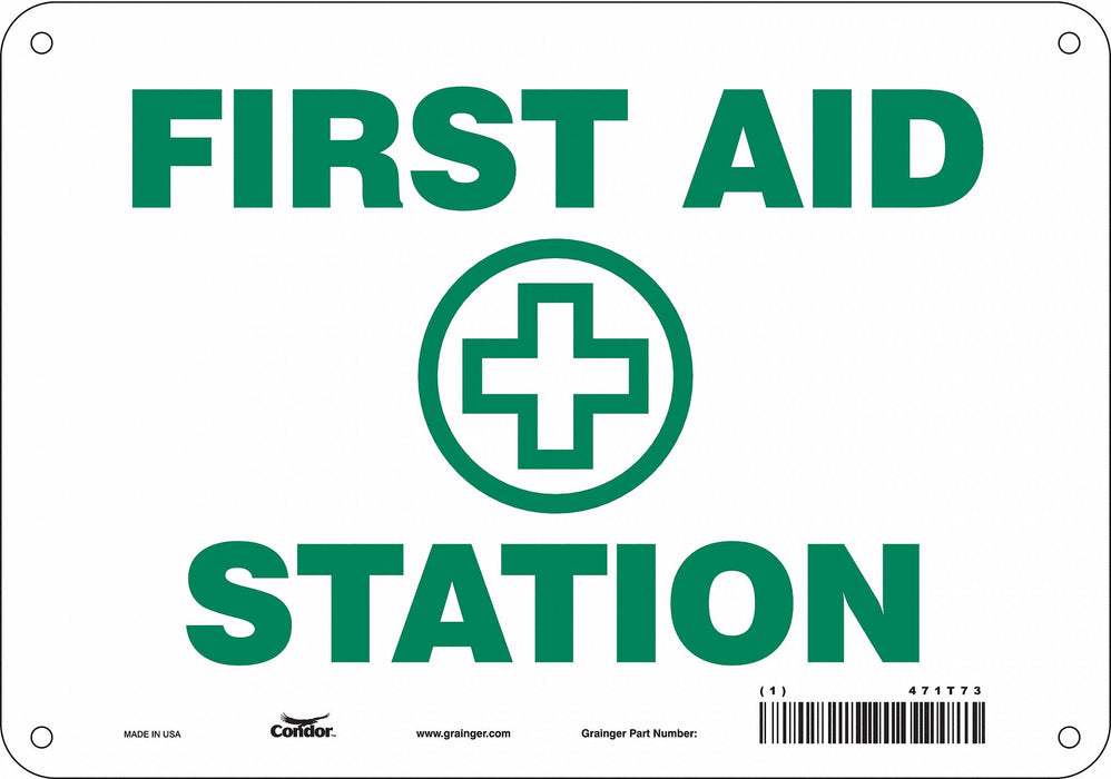 Safety Sign 7 in x 10 in Polyethylene
