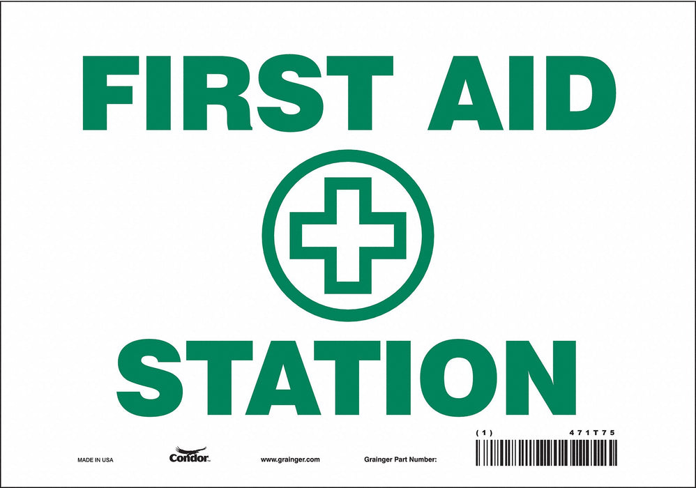 Safety Sign 7 in x 10 in Vinyl