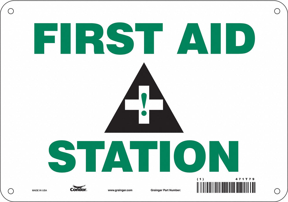 Safety Sign 7 in x 10 in Polyethylene