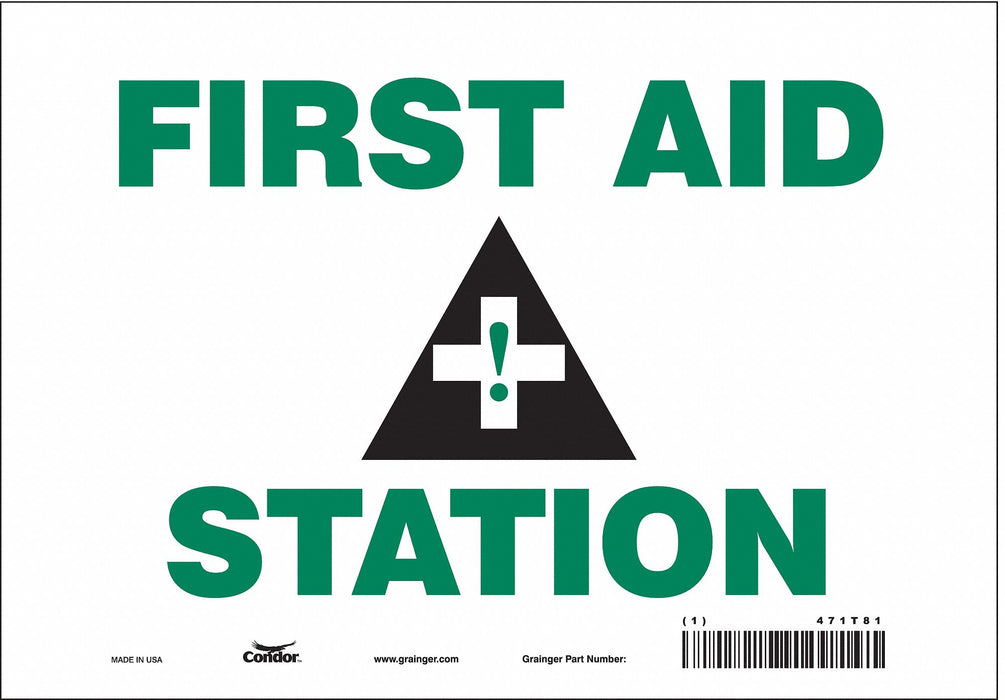 Safety Sign 7 in x 10 in Vinyl