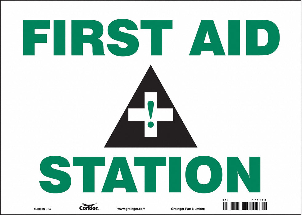 Safety Sign 10 in x 14 in Vinyl