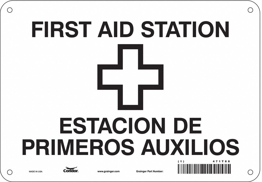 Safety Sign 7 in x 10 in Polyethylene