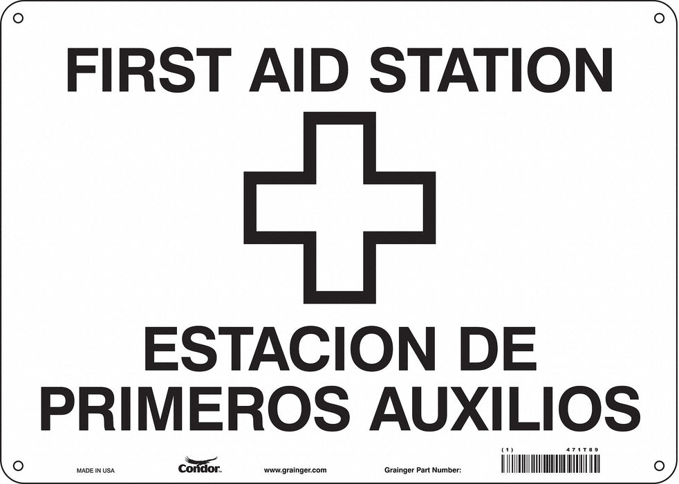 Safety Sign 10 in x 14 in Polyethylene