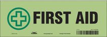 Safety Sign 3 1/2 in x 10 in Glow Vinyl