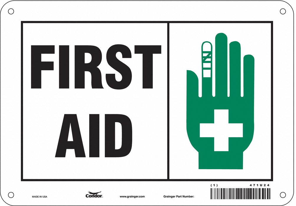 Safety Sign 7 in x 10 in Polyethylene