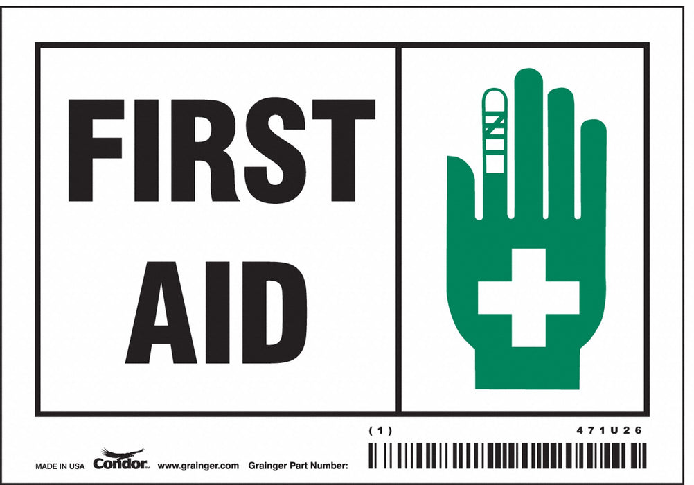 Safety Sign 3 1/2 in x 5 in Vinyl