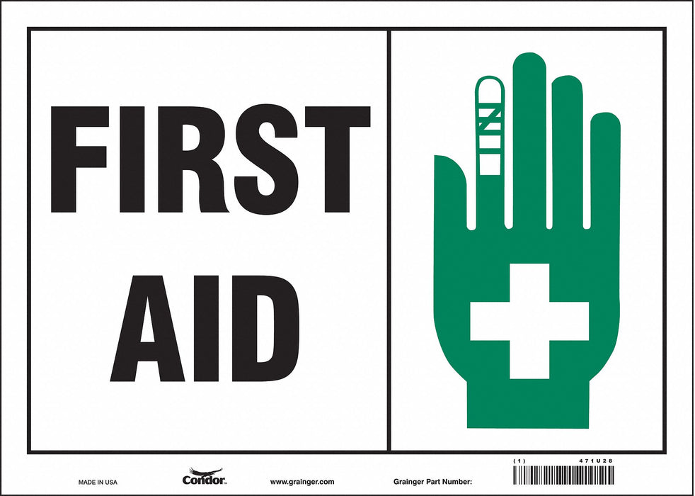 Safety Sign 10 in x 14 in Vinyl
