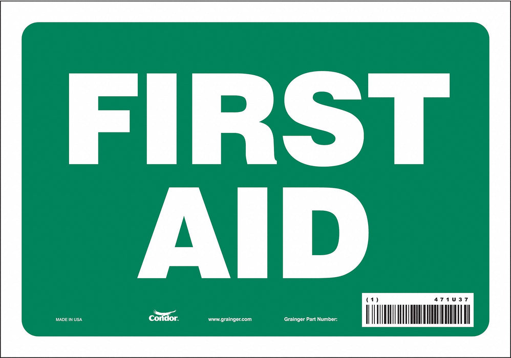 Safety Sign 7 in x 10 in Vinyl
