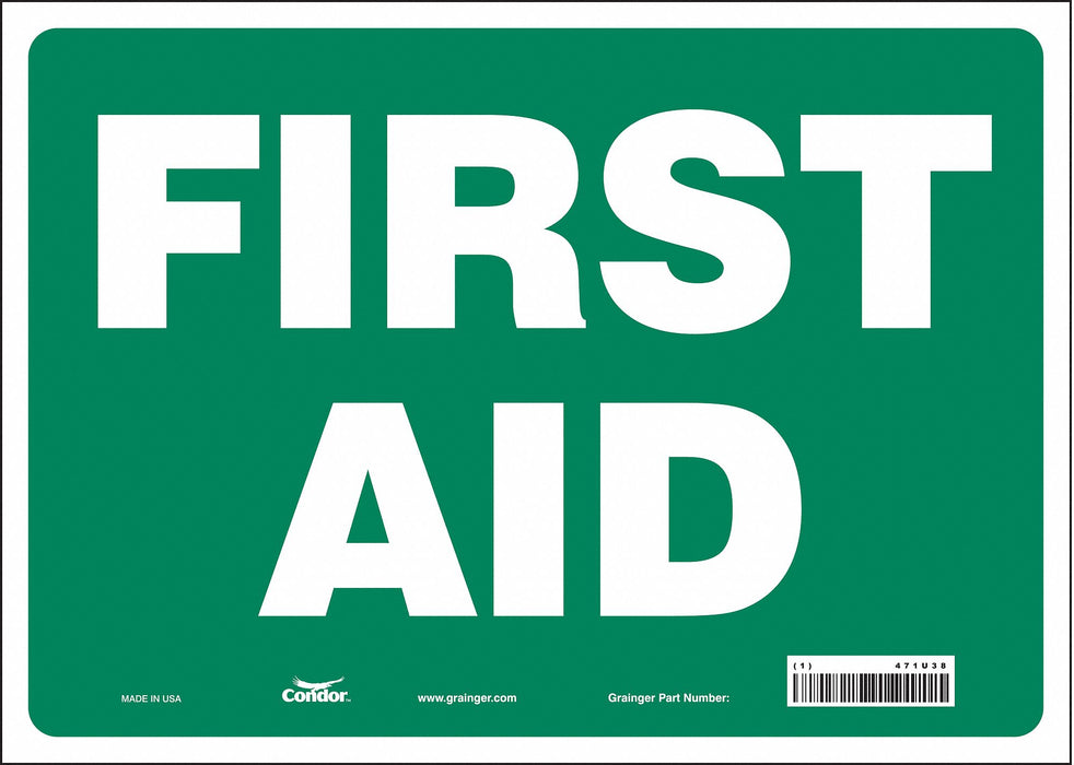 Safety Sign 10 in x 14 in Vinyl