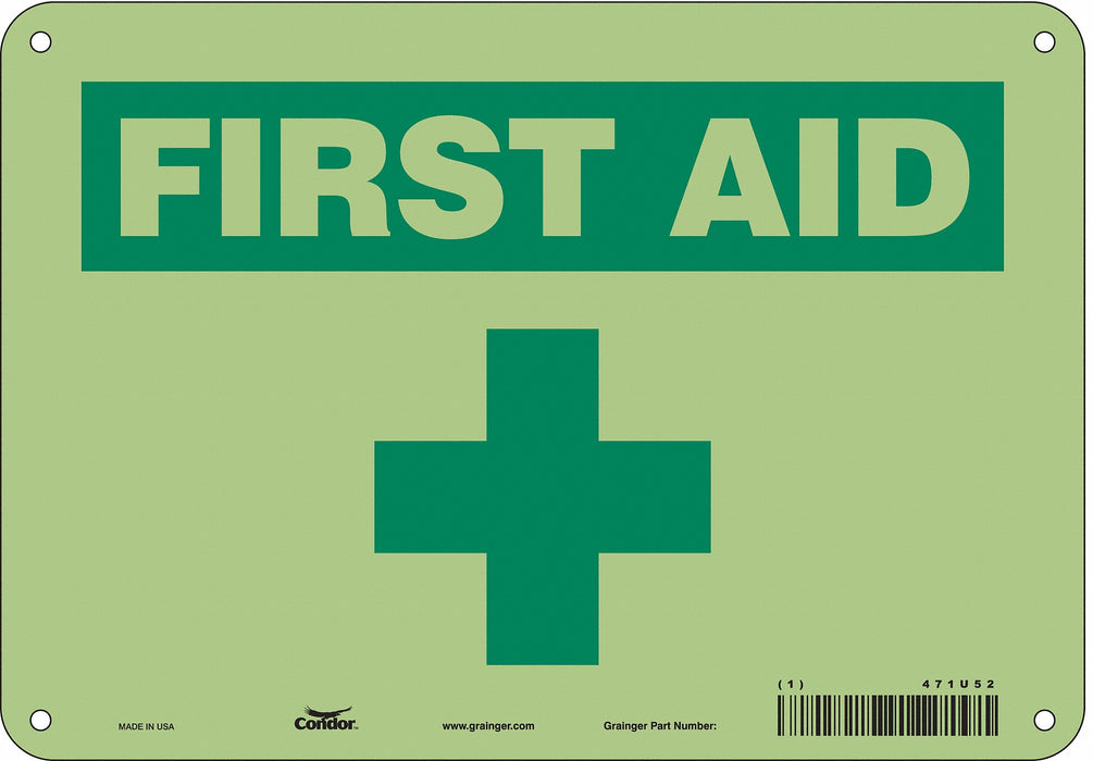 Safety Sign 7 in x 10 in Polyethylene