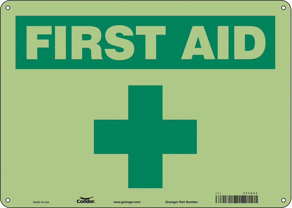 Safety Sign 10 in x 14 in Polyethylene