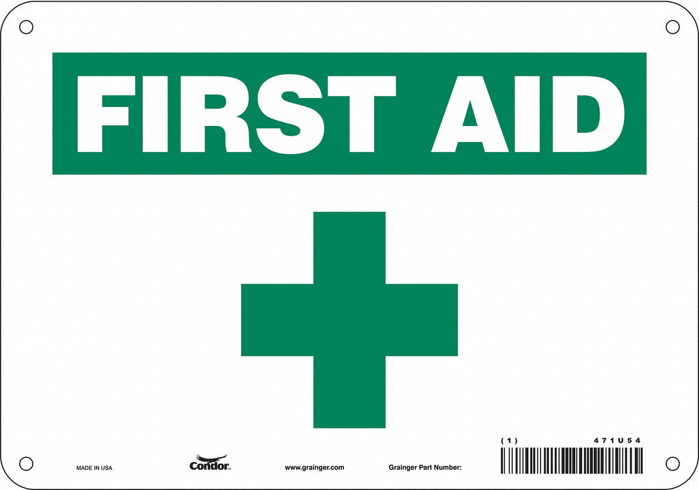 Safety Sign 7 in x 10 in Polyethylene