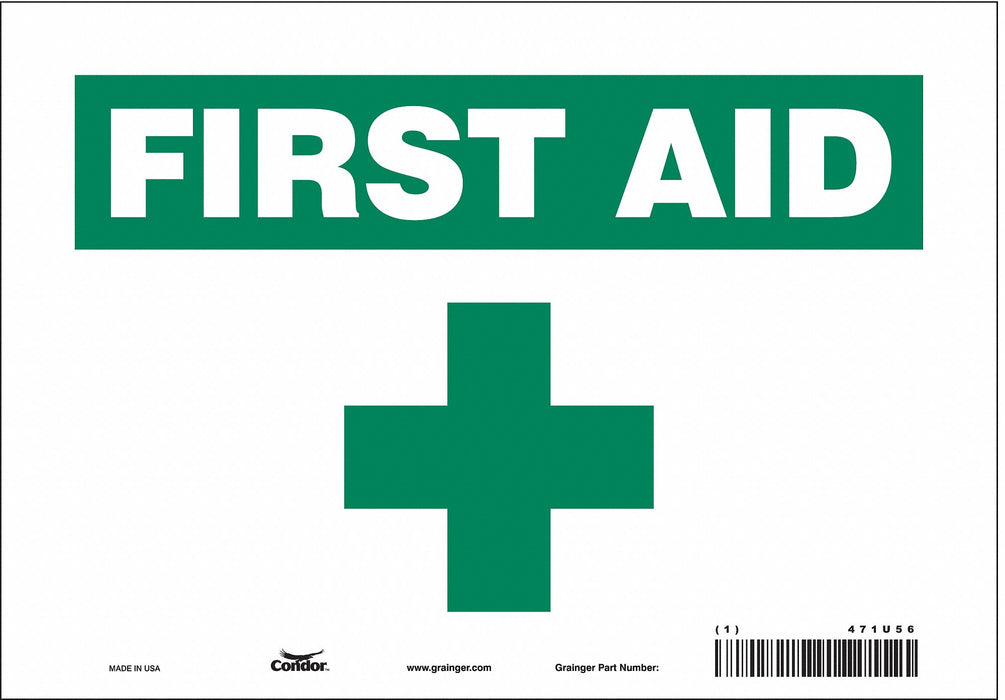 Safety Sign 7 in x 10 in Vinyl