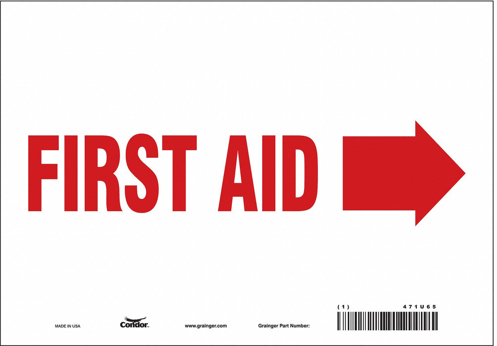 Safety Sign 7 in x 10 in Vinyl
