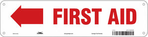 Safety Sign 3 1/2 x 14 in Polyethylene