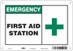 Safety Sign 7 in x 10 in Aluminum