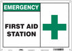 Safety Sign 10 in x 14 in Aluminum