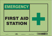 Safety Sign 7 in x 10 in Glow Vinyl