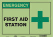 Safety Sign 10 in x 14 in Glow Vinyl