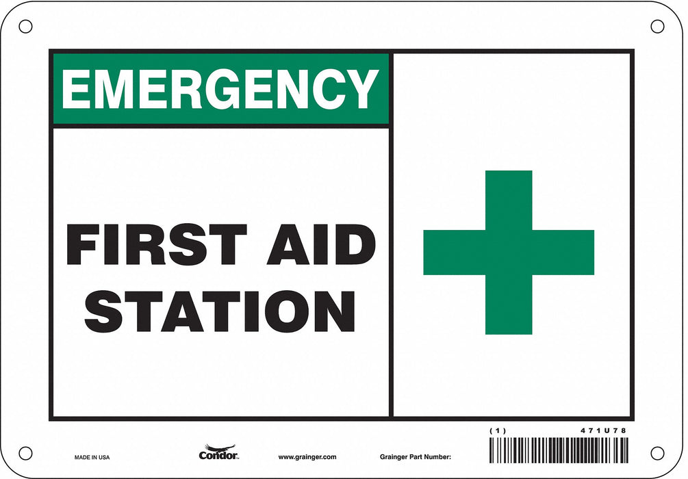 Safety Sign 7 in x 10 in Polyethylene